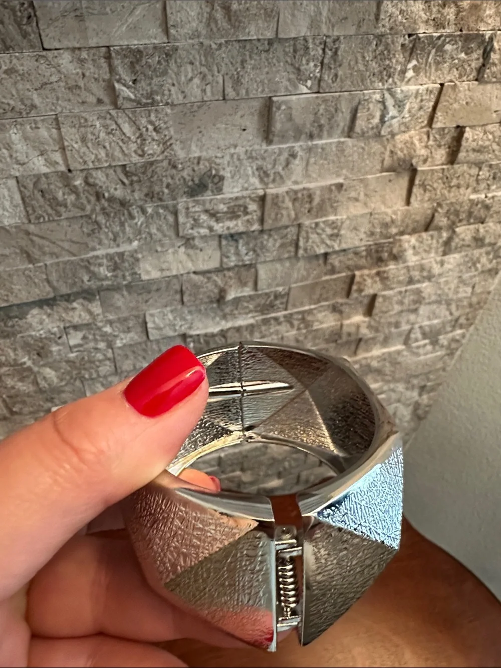 Fashion Jewelry Silver Faceted Women's Bracelet